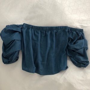Small denim top